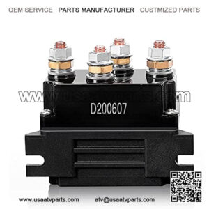 BIGTUR 500A 12V Winch Relay Solenoid Replacement Contactor for 8000-15000lb ATV UTV Truck 4WD 4x4 Winch
