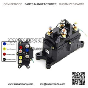 Winch Solenoid Relay Contactor Thumb Truck 12V 250A for UTV ATV 4x4 Vehicles-for 63070,62135, 74900, 2875714, 70715 for 63070 Warm,12 Volt, 4-Terminals
