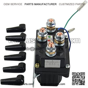 12V 500A Heavy Duty Waterproof Winch Solenoid, ATV UTV Winch Solenoid Contactor Relay Upgrade Albright Equiv for up to 17,000lb Winches Replacement