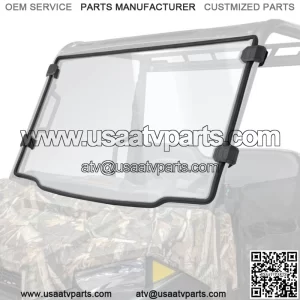 Front Full Windshield for 2015-2023 Polaris Ranger Midsize 500/570 Crew/EV/ETX