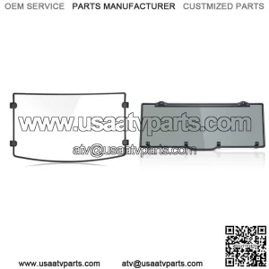 For Polaris Ranger XP 900 /1000 Crew 2013-2023 UTV Front + Dark Rear Windshield