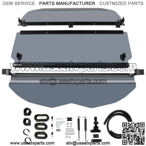 3-IN-1 Flip Smoked Windshield for Can-Am Maverick X3 (64"/ 72")