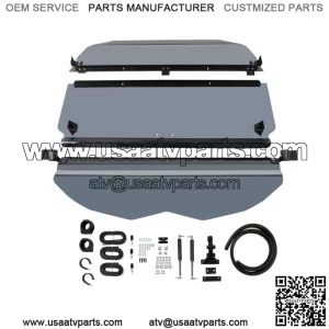 3-IN-1 Flip Tinted Polycarbonate Windshield For Can-Am Maverick X3 (64" or 72")