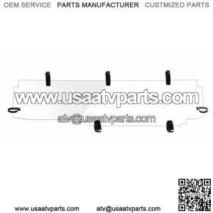 KEMIMOTO For Can Am Maverick X3 UTV Back Rear Windshield Clear 2017-2023