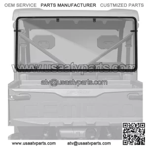 UForce Rear Windshield PC for 2021-2025 CFMOTO UForce 600 Clear Back Window
