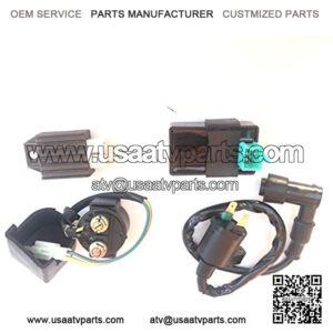 Ignition Coil Solenoid Relay Voltage Regulator CDI for 50cc 90cc 110cc 125cc Taotao Scooter ATV Dirt Bike and Go Kart