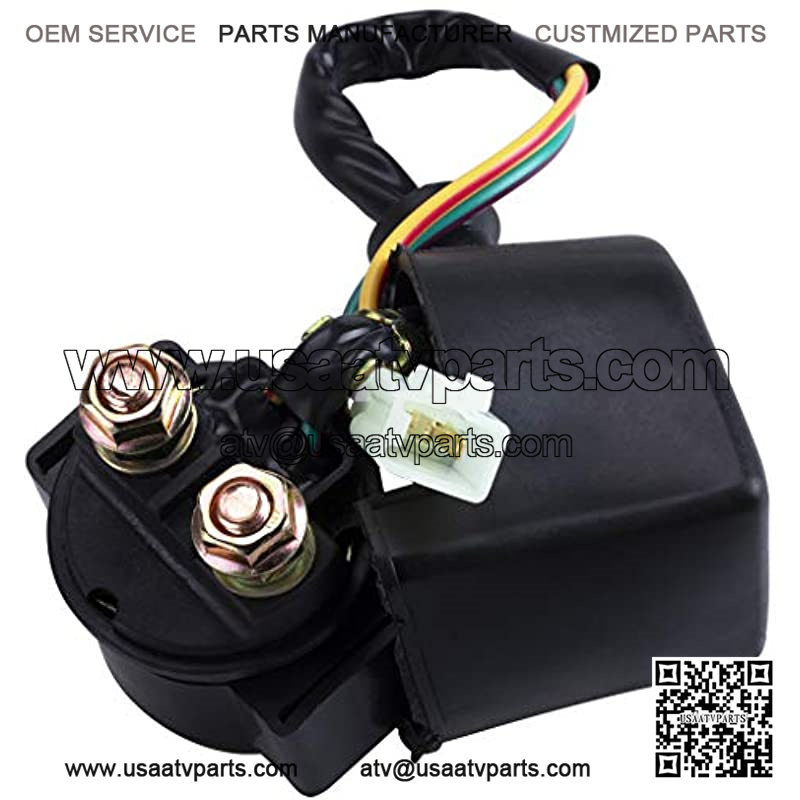 CDI Box Ignition Coil Solenoid Relay Voltage Regulator with Spark Plug Set of Five(5) for 50cc 70cc 90cc 110cc 125cc ATV Dirt Bike and Go Kart - Image 3