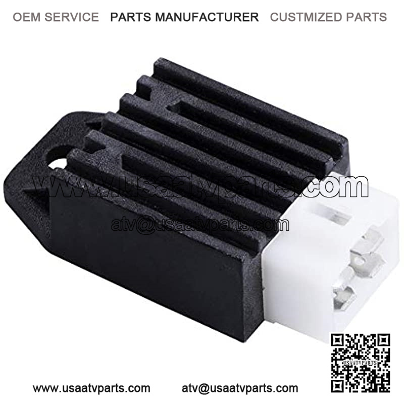 CDI Box Ignition Coil Solenoid Relay Voltage Regulator with Spark Plug Set of Five(5) for 50cc 70cc 90cc 110cc 125cc ATV Dirt Bike and Go Kart - Image 4