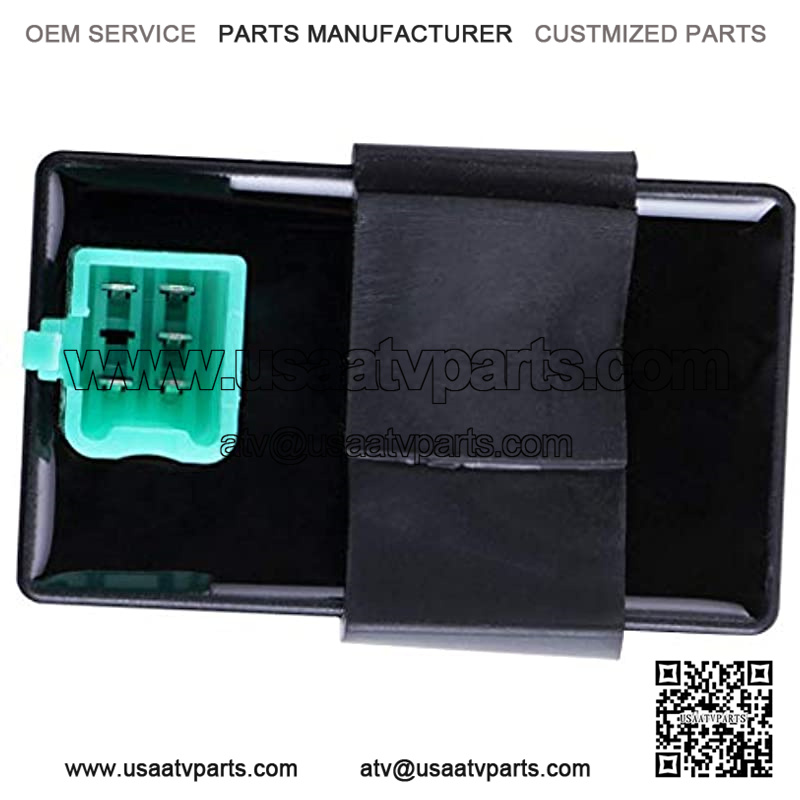 CDI Box Ignition Coil Solenoid Relay Voltage Regulator with Spark Plug Set of Five(5) for 50cc 70cc 90cc 110cc 125cc ATV Dirt Bike and Go Kart - Image 5