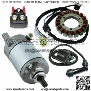 Stator for Yamaha Bruin 350 2004 2005 2006 Starter Solenoid Ignition Coil Atv