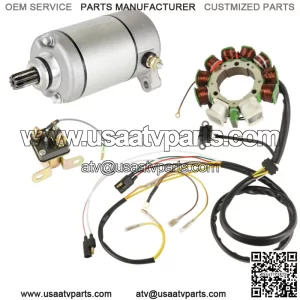 Stator for Polaris Sportsman 500 Starter & Solenoid 1998 1999 2000 2001 Atv New