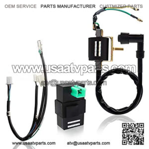 UNS-DC4 DC CDI Box 4 Pin Ignition Coil Wire Loom for Quad ATV Quad Dirt Bike Go Kart 50cc 70cc 90cc 110cc 125cc