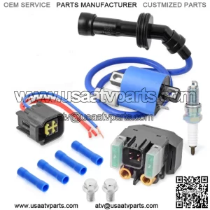 For YAMAHA YXR660F Rhino 660 2004-07 Ignition Coil Pack & Starter Relay Solenoid (Fits: Yamaha Rhino 660)