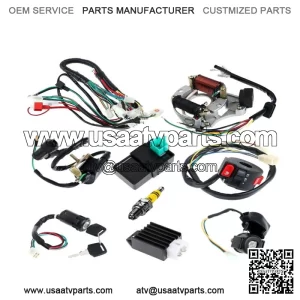 CDI Wire Harness Stator Assembly Wiring Fit 50 70 90 110 125cc ATV Electric Quad