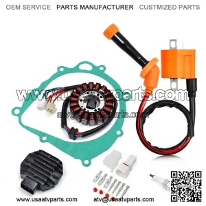 Ignition Coil Spark Plug Regulator Stator For Suzuki Quadsport Z400 LTZ400 03-08
