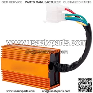 Racing Car Igniter, Aluminum Alloy ATV Motorcycle Accessories Pit Bike Igniter Golden for CG125 150 200 250cc