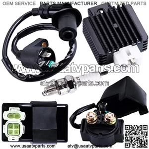 AC CDI Ignition Coil Relay Voltage Regulator Spark plug for Tomberlin Crossfire 150R Spiderbox 150cc Go karts Parts GY6 150cc Engine Scooter Moped Hammerhead GTS American Sportworks 150