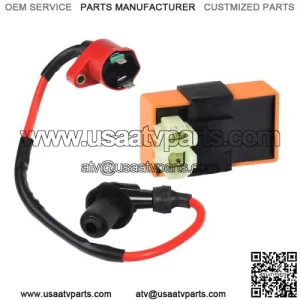 High Output Ignition Coil & CDI Module (Ignitor) Set for 50cc to 150cc Scooters