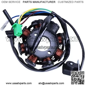 Ignition Stator Magneto DC 8 Pole 5 Wire Coil For GY6 49cc -180cc engine Scooter Moped ATV Sunl Roketa Dune Buggy Go Kart