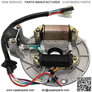 2 Coil Ignition Magneto Stator Plate for 50cc 70cc 90cc 110cc 125cc Taotao Kazuma SSR ATV Quad Dirt Kick Bike 4 Wheeler