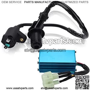 GY6 Ignition Coil and High Performance Racing 6 Pin CDI for GY6 50cc 110cc 125cc 150cc Moped Scooter ATV Go Kart Quad Pit Bikes Dirt Bikes