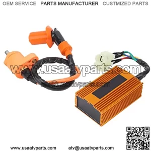 6 Pins CDI Unit+ Ignition Coil CDI Ignition Coil CDI Module Fit for PIT PRO Bike Trail Bike Dirt Bike Quad ATV 150cc 200cc 250cc