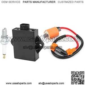 ATV Ignition Coil  Spark Plug  CDI Kit 3530 011 Replacement for Arctic Cat 300 1998 2005 2x4 4X4 3530 011 Plug,for Car