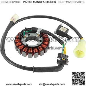 AHA4059 New Stator Coil 12-Volt For Honda ATV, 31120-HM3-671 for 2009 TRX300X w/ 281cc 31120-HM3-671