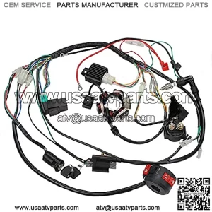 Complete Electrics Stator Coil CDI Wiring Harness for 4 Stroke ATV KLX 50cc 70cc 110cc 125cc