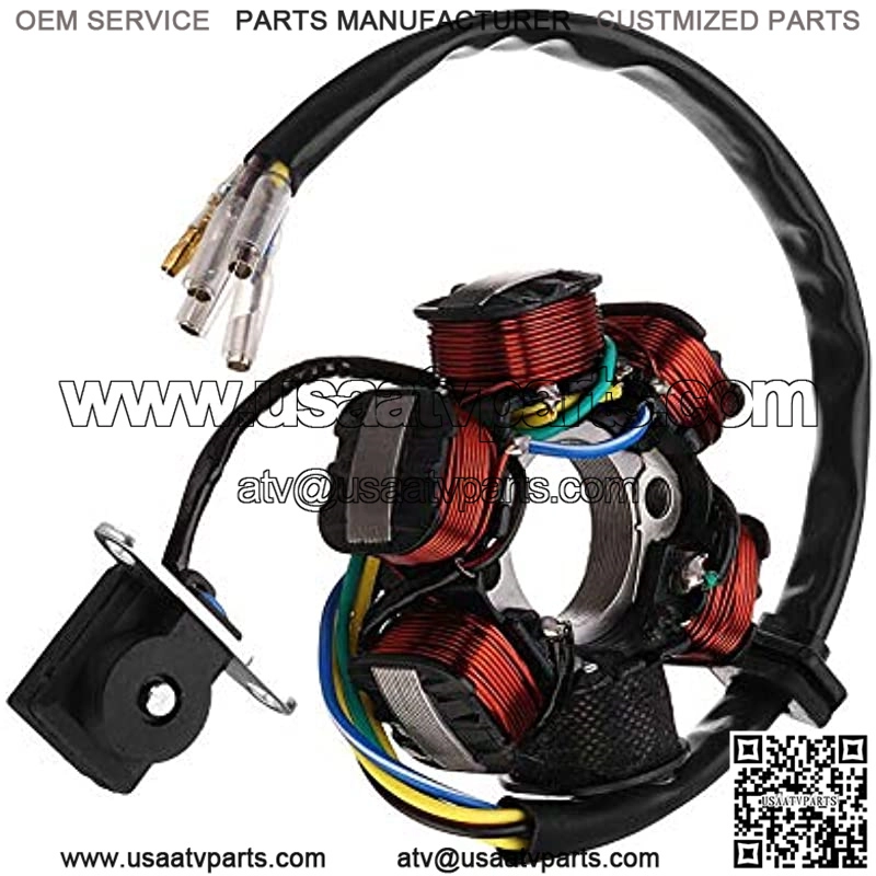 Hasde Wire Harness Wiring Loom CDI Ignition Coil Spark Plug Rebuild Kit for 50cc 70cc 90cc 110cc 125cc ATV Electric Stator CDI Coil ATV Quad Bike Buggy Go Kart - Image 3