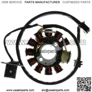 11 Coil Magneto Stator with 4+2 Wiring Connector for 125cc GY6 152QMI & 150cc GY6 157QMJ Scooters