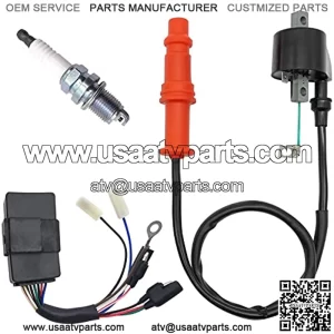 M MATI Bobina de encendido y buja y CDI para Polaris Sportsman 500 Big Boss 500 Ranger 500 3085227 3070175 3085639