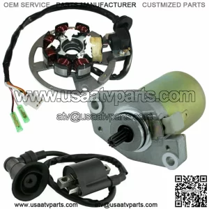 Stator for Polaris Scrambler 50 Starter Ignition Coil 2001 2002 2003 Atv New