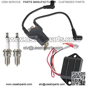 Golf Cart Ignition Coil CDI Ignitor Replacement for EZGO Gas 4 Cycle 1991-2002