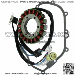 Stator & Gasket for Yamaha Grizzly 350 YFM35F Irs 4X4 Hunter 2007-2011 Atv New