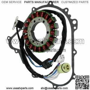 Stator & Gasket for Yamaha Kodiak 450 4X4 YFM450F Hunter 2003 2004 2005 2006