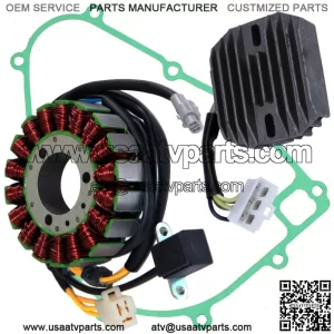 Stator Regulator Rectifier W/Gasket for Kawasaki Bayou 300 KLF300C 4X4 1989-1998