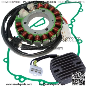 Stator & Regulator Rectifier for Kawasaki KLR650 Kl650A 1987-2007 W/Gasket