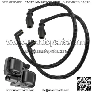 Ignition Coil w/ Spark Plug Wire For Polaris RZR / RZR S / RZR 4 800 EFI 2009-10 (For: Polaris)
