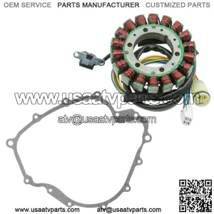 Stator & Gasket for Yamaha Rhino 660 YXR660F 2004 2005 2006 2007 Atv New (For: 2006 Yamaha Rhino 660)
