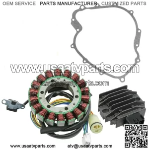 Stator & Regulator Rectifier for Yamaha Rhino 660 YXR660 2004-2007 With Gasket (Fits: Yamaha Rhino 660)