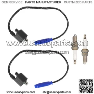 2 X Ignition Coil Spark Plug CAP For Kawasaki Brute Force 750 KVF750 4x4i