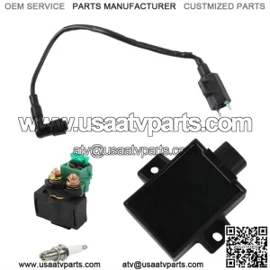 Ignition Coil CDI Box Starter Solenoid Relay for Kawasaki Bayou 220 KLF220A 1996