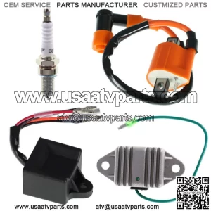 For Yamaha Blaster YFS200 97-2001 Ignition Coil Spark Plug CDI Voltage Regulator