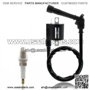 Ignition Coil Spark Plug Yamaha 660R YFM660R Grizzly 660 Rhino 660 4x4 (For: Yamaha 660R)