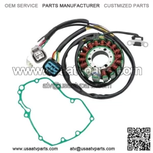 Stator & Left Crankcase Gasket for Honda TRX450ER 2006 2007 2008 2009 12 13 14 (For: Honda)