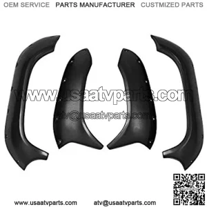 04-07 Yamaha 660: ATV Fender Flares - 2" Textured Black