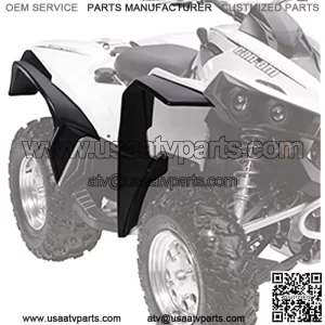 New OEM ATV Black Over Fender Mudguard Kit, Renegade, 705012695