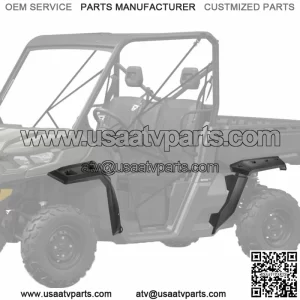 Heavy Duty Extended Fender Flares for 2016-2023 Can Am Defender HD 5 / 8 / 10