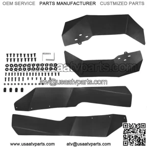 Mud Flaps Fender Flares for 2014-22 Polaris RZR XP 1000 Extensions Guard 4 Turbo (For: Polaris)